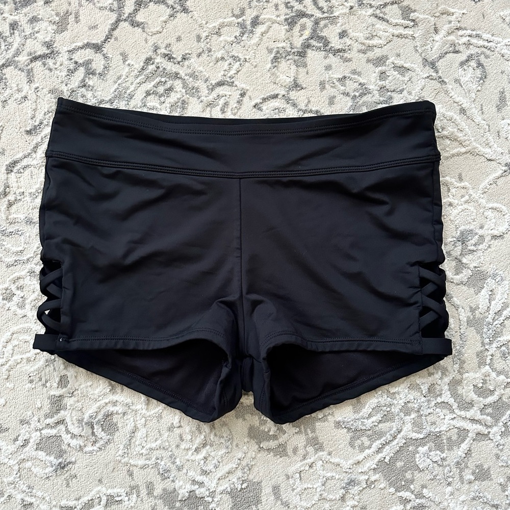 Swimming pants very cute and nice coverage still cute with the cutouts